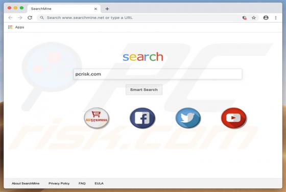 Redireccionamiento a Searchmine.net (Mac)