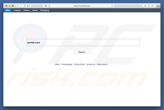 Redireccionamiento a Search.zaztov.com (Mac)