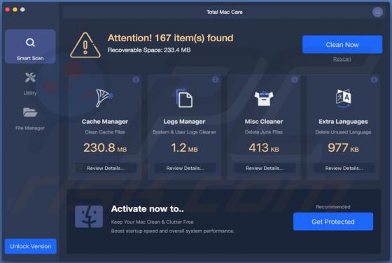 Aplicación No Deseada "Total Mac Care" (Mac)
